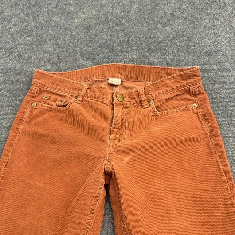 J Crew Pants Womens 28 Orange Cotton Corduroy Skinny Matchstick City Fit Casual